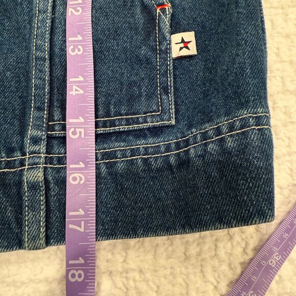 Tommy Hilfiger - Girl's Denim Jean Jacket / American Flag Star NWOT - Medium - Picture 8 of 9